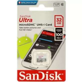 SanDisk MicroSDHC karta 32GB Ultra (80MB/s, Class 10 UHS-I, Android) SanDisk MicroSDHC karta 32GB Ultra (80MB/s, Class 10 UHS-I, Android)