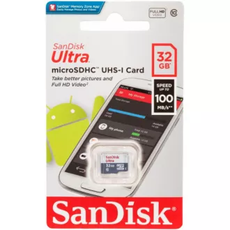 SanDisk MicroSDHC karta 32GB Ultra (80MB/s, Class 10 UHS-I, Android) SanDisk MicroSDHC karta 32GB Ultra (80MB/s, Class 10 UHS-I, Android)