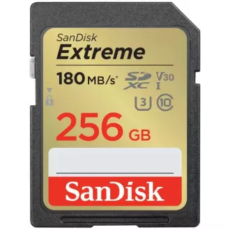 SanDisk SDXC karta 256GB Extreme (190 MB/s Class 10, UHS-I U3 V30)