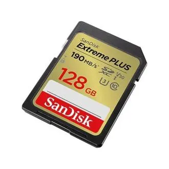SanDisk SDXC karta 128GB Extreme PLUS (190 MB/s Class 10, UHS-I U3 V30) SanDisk SDXC karta 128GB Extreme PLUS (190 MB/s Class 10, UHS-I U3 V30)