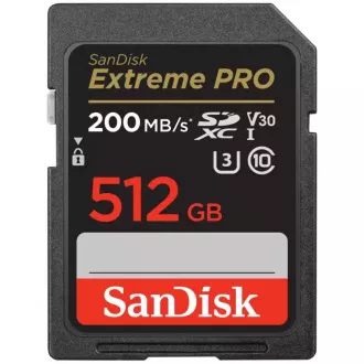 SanDisk SDXC karta 512GB Extreme PRO (200 MB/s Class 10, UHS-I U3 V30) SanDisk SDXC karta 512GB Extreme PRO (200 MB/s Class 10, UHS-I U3 V30)