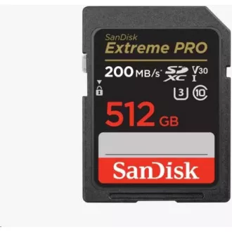 SanDisk SDXC karta 512GB Extreme PRO (200 MB/s Class 10, UHS-I U3 V30) SanDisk SDXC karta 512GB Extreme PRO (200 MB/s Class 10, UHS-I U3 V30)