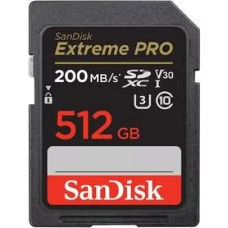 SanDisk SDXC karta 512GB Extreme PRO (200 MB/s Class 10, UHS-I U3 V30) SanDisk SDXC karta 512GB Extreme PRO (200 MB/s Class 10, UHS-I U3 V30)
