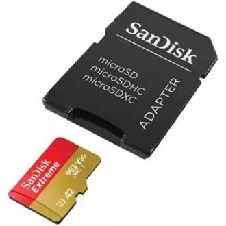 SanDisk micro SDXC karta 512GB Extreme (190 MB/s Class 10, UHS-I U3 V30) + adaptér SanDisk micro SDXC karta 512GB Extreme (190 MB/s Class 10, UHS-I U3 V30) + adaptér