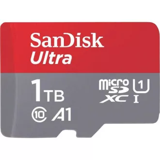 SanDisk Micro SDXC karta 1TB Ultra (150 MB/s, A1 Class 10 UHS-I) + adaptér SanDisk Micro SDXC karta 1TB Ultra (150 MB/s, A1 Class 10 UHS-I) + adaptér