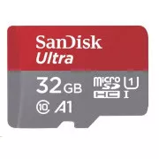 SanDisk MicroSDXC karta 128GB Ultra (140MB/s, A1 Class 10 UHS-I) + adaptér