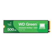 WD GREEN SSD 500GB SN3000 Powered by SanDisk, PCIe Gen4x4, M.2 2280, (R:5000/W:4100 MB/s)