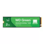 WD GREEN SSD 2TB SN3000 Powered by SanDisk, PCIe Gen4x4, M.2 2280, (R:5000/W:4200 MB/s)