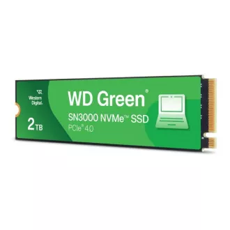 WD GREEN SSD 2TB SN3000 Powered by SanDisk, PCIe Gen4x4, M.2 2280, (R:5000/W:4200 MB/s)