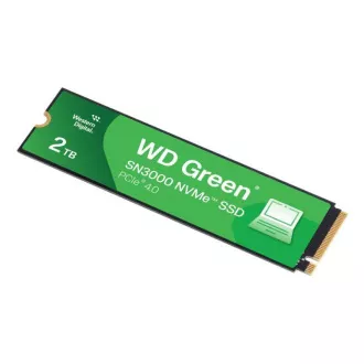 WD GREEN SSD 2TB SN3000 Powered by SanDisk, PCIe Gen4x4, M.2 2280, (R:5000/W:4200 MB/s)