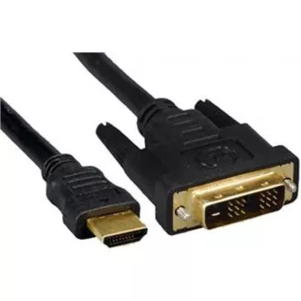 PREMIUMCORD Kabel HDMI - DVI-D 1m (M/M, zlacené kontakty, stíněný)