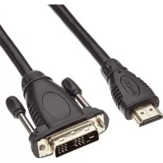 PREMIUMCORD Kabel HDMI - DVI-D 1m (M/M, zlacené kontakty, stíněný)
