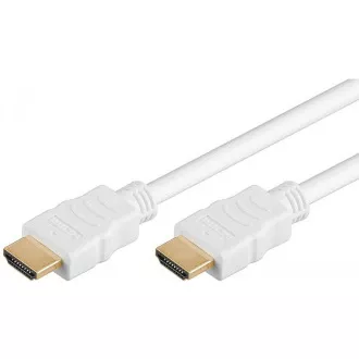 PremiumCord HDMI High Speed + Ethernet kabel, bílý, zlacené konektory, 15m PremiumCord HDMI High Speed + Ethernet kabel, bílý, zlacené konektory, 15m