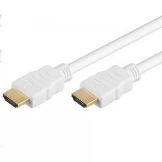 PremiumCord HDMI High Speed + Ethernet kabel, bílý, zlacené konektory, 15m PremiumCord HDMI High Speed + Ethernet kabel, bílý, zlacené konektory, 15m