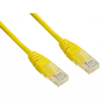 PREMIUMCORD Patch kabel UTP RJ45-RJ45 CAT5e 0.25m žlutá