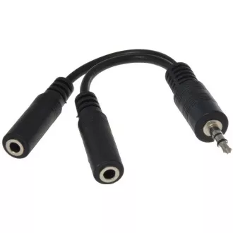 PREMIUMCORD Kabelová rozdvojka 3, 5 Jack M - 2xF 10cm PREMIUMCORD Kabelová rozdvojka 3, 5 Jack M - 2xF 10cm
