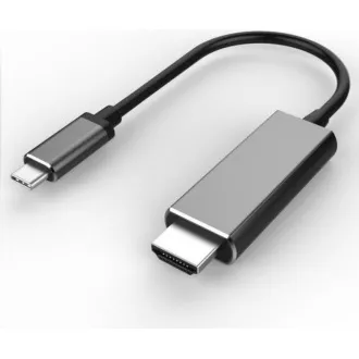 PREMIUMCORD Kabel USB3.1 typ-C na HDMI, 1, 8m rozlišení obrazu 4K*2K@60Hz Aluminium PREMIUMCORD Kabel USB3.1 typ-C na HDMI, 1, 8m rozlišení obrazu 4K*2K@60Hz Aluminium