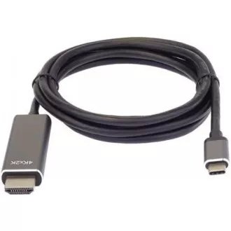 PREMIUMCORD Kabel USB3.1 typ-C na HDMI, 1, 8m rozlišení obrazu 4K*2K@60Hz Aluminium PREMIUMCORD Kabel USB3.1 typ-C na HDMI, 1, 8m rozlišení obrazu 4K*2K@60Hz Aluminium