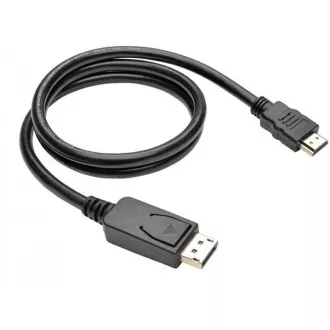C-TECH kabel DisplayPort/HDMI, 1m, černý C-TECH kabel DisplayPort/HDMI, 1m, černý