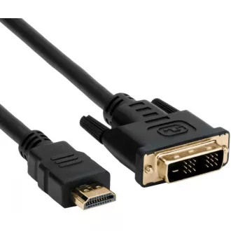 C-TECH kabel HDMI-DVI, M/M, 1, 8m