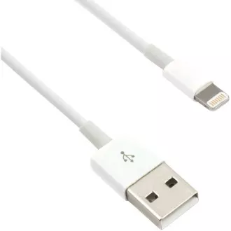 C-TECH kabel USB 2.0 Lightning (IP5 a vyšší) nabíjecí a synchronizační kabel, 1m, bílý C-TECH kabel USB 2.0 Lightning (IP5 a vyšší) nabíjecí a synchronizační kabel, 1m, bílý