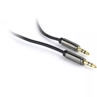 GEMBIRD Kabel přípojný jack 3, 5mm M/M, PREMIUM QUALITY, pozlacený, 1m GEMBIRD Kabel přípojný jack 3, 5mm M/M, PREMIUM QUALITY, pozlacený, 1m