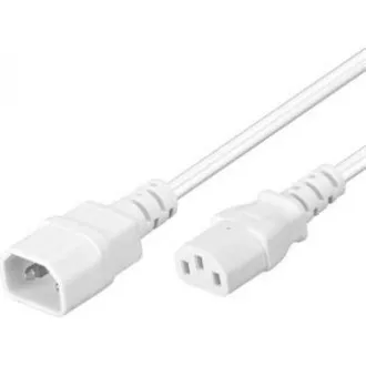 PREMIUMCORD Prodlužovací kabel síť 230V, C13-C14, bílý 3m PREMIUMCORD Prodlužovací kabel síť 230V, C13-C14, bílý 3m