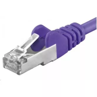 PREMIUMCORD Patch kabel CAT6a S-FTP, RJ45-RJ45, AWG 26/7 0, 25m fialová