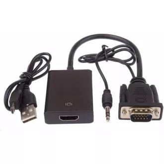 PREMIUMCORD VGA+audio elektronický konvertor na rozhraní HDMI FULL HD 1080p PREMIUMCORD VGA+audio elektronický konvertor na rozhraní HDMI FULL HD 1080p