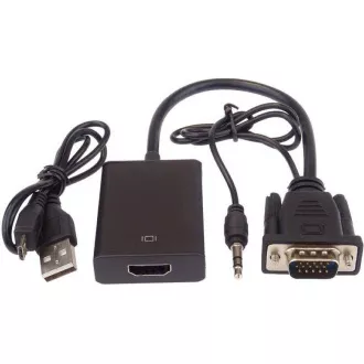 PREMIUMCORD VGA+audio elektronický konvertor na rozhraní HDMI FULL HD 1080p PREMIUMCORD VGA+audio elektronický konvertor na rozhraní HDMI FULL HD 1080p