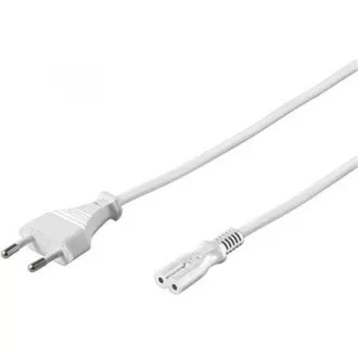 PREMIUMCORD Kabel síťový 230V k magnetofonu 3m bílý