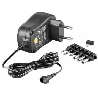 Goobay Univerzální napájecí adaptér 230V/3-12V stejnosměrný 1000mA Goobay Univerzální napájecí adaptér 230V/3-12V stejnosměrný 1000mA