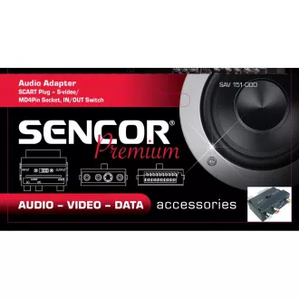 SAV 151-000 SCART-3RCA+SVID INOUT SENCOR SAV 151-000 SCART-3RCA+SVID INOUT SENCOR