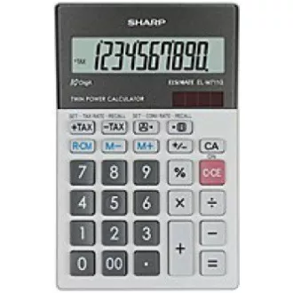 SHARP kalkulačka - EL-M711GGY - stříbrná