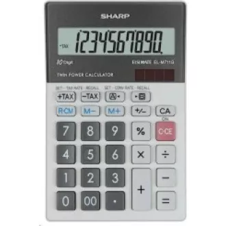 SHARP kalkulačka - EL-M711GGY - stříbrná