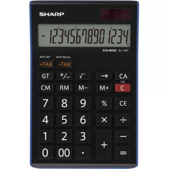 SHARP kalkulačka - EL-145TBL - černá SHARP kalkulačka - EL-145TBL - černá