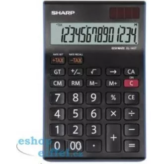 SHARP kalkulačka - EL-145TBL - černá SHARP kalkulačka - EL-145TBL - černá
