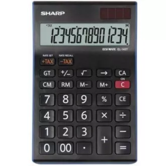 SHARP kalkulačka - EL-145TBL - černá SHARP kalkulačka - EL-145TBL - černá