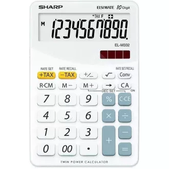 SHARP kalkulačka - EL-M332BWH - bílá SHARP kalkulačka - EL-M332BWH - bílá