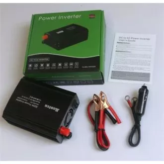 EUROCASE měnič napětí DC/AC 12V/230V, 300W, USB