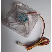 EUROCASE ventilátor 80mm, 12V/0, 15A, prosvětlený RGB (3-pin)