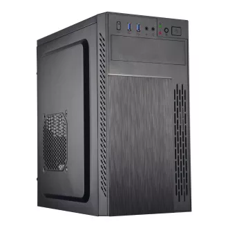 EUROCASE skříň ML M6-505B, Mini Tower, 1xUSB-C, 2x USB 3.0, 2x audio, bez zdroje