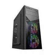 EUROCASE skříň ML N6-560B, ATX, 2x USB-A, 1x USB-C, 2x 120mm ARGB Fan, černá