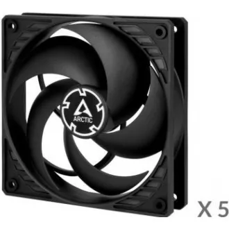 ARCTIC ventilátor P12 120mm, value pack (5ks), černá ARCTIC ventilátor P12 120mm, value pack (5ks), černá