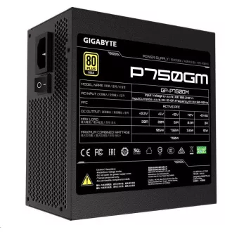 GIGABYTE zdroj P750GM, 750W, 80plus gold, modular, 120 mm fan GIGABYTE zdroj P750GM, 750W, 80plus gold, modular, 120 mm fan