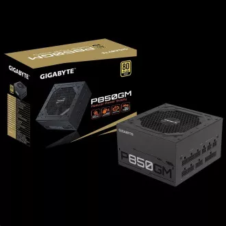 GIGABYTE zdroj P850GM, 850W, 80plus gold, modular, 120 mm fan GIGABYTE zdroj P850GM, 850W, 80plus gold, modular, 120 mm fan