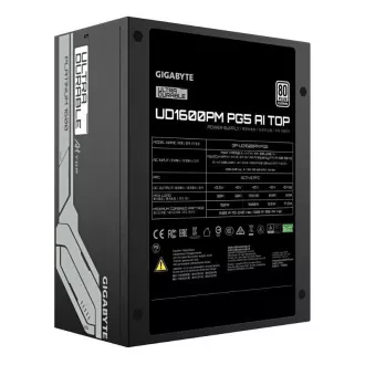 GIGABYTE zdroj UD1600PM PG5 AI TOP, 1600W, 80+ Platinum, 140mm fan GIGABYTE zdroj UD1600PM PG5 AI TOP, 1600W, 80+ Platinum, 140mm fan