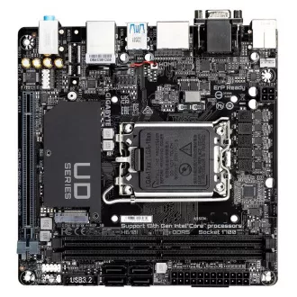 GIGABYTE MB Sc LGA1700 H610I, Intel H610, 2xDDR5, 2xDP, 1xHDMI, 1xVGA, Mini-ITX