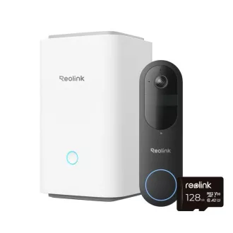 REOLINK bezpečnostní video zvonek D340B + Hub 1 + 128GB microSD REOLINK bezpečnostní video zvonek D340B + Hub 1 + 128GB microSD