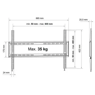 Fixní TV držák Fiber Mounts FM02 Fixní TV držák Fiber Mounts FM02